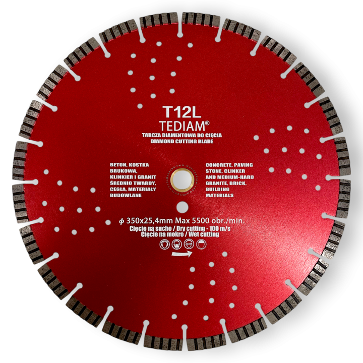 Tarcza diamentowa turbo T12L TEDIAM